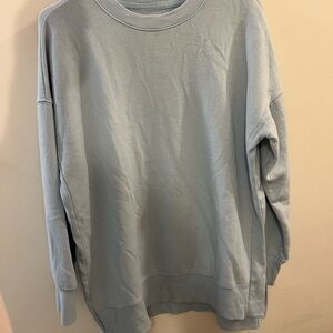 Light Blue Oversized Crewneck Sweatshirt